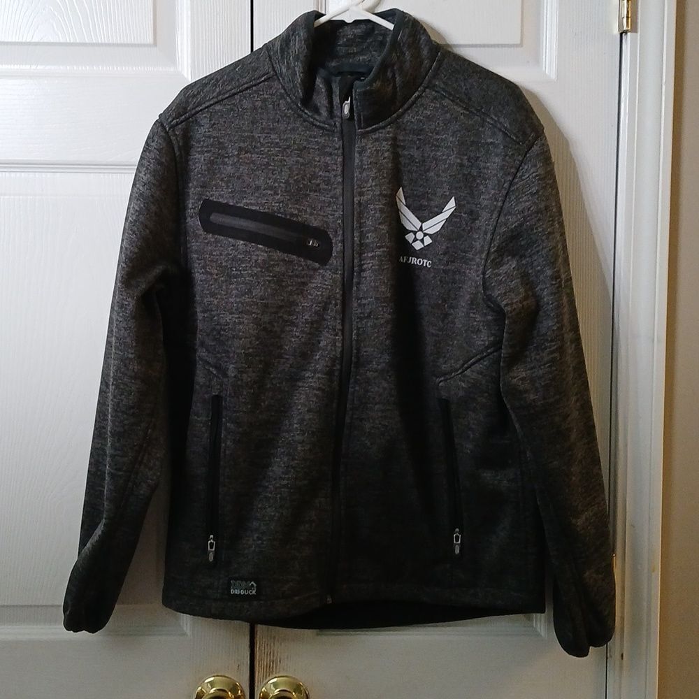 Dri Duck Sweater Fleece Full-Zip Jacket AFJROTC Sz M NWOT Air Force windproof